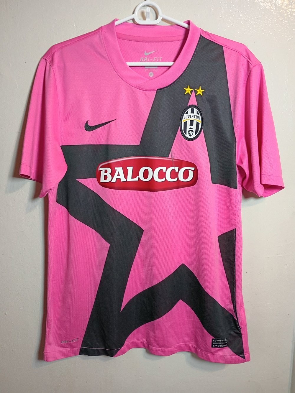 Nike Juventus Away Shirt 2011/12 Pink Soccer Jersey Official Men's M